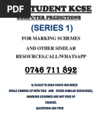 Computer Studies Paper 1 KCSE 2024 Prediction Series - Compressed ...