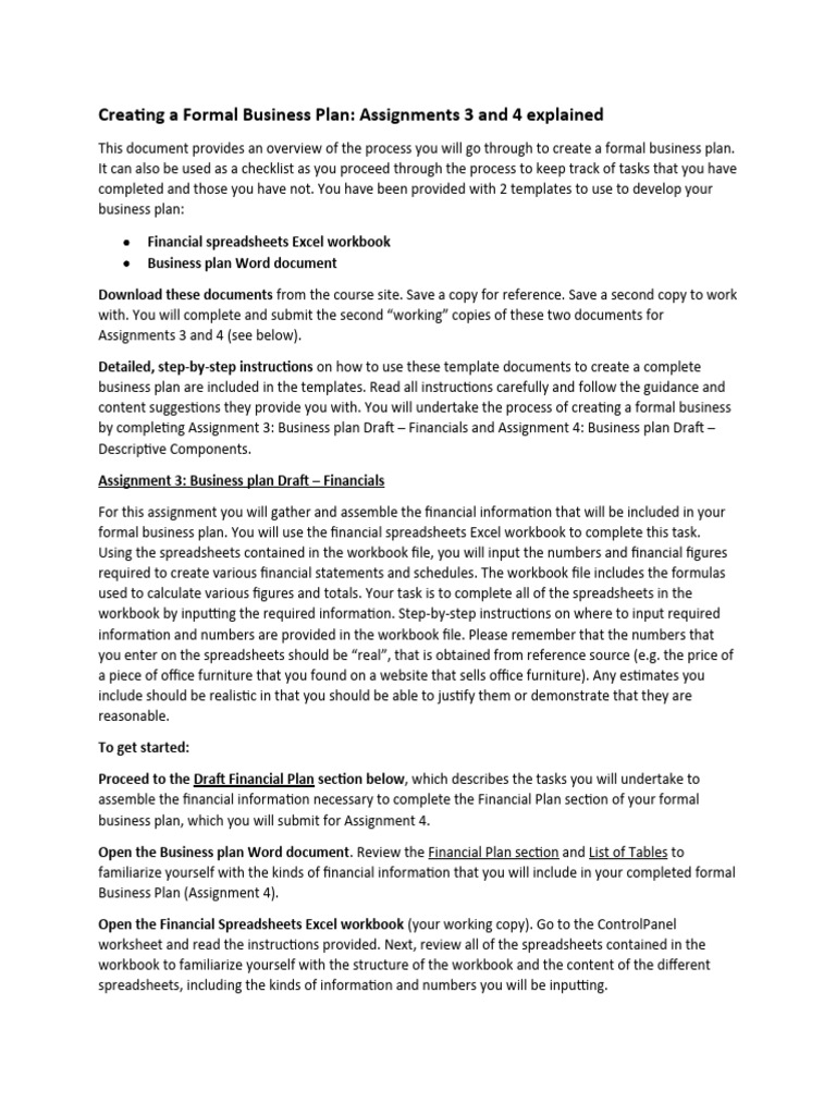 Creating a formal business plan pdf cash flow statement credit card