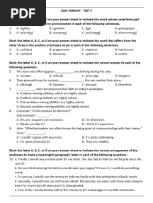 Practice Test 5 (2025 Format)