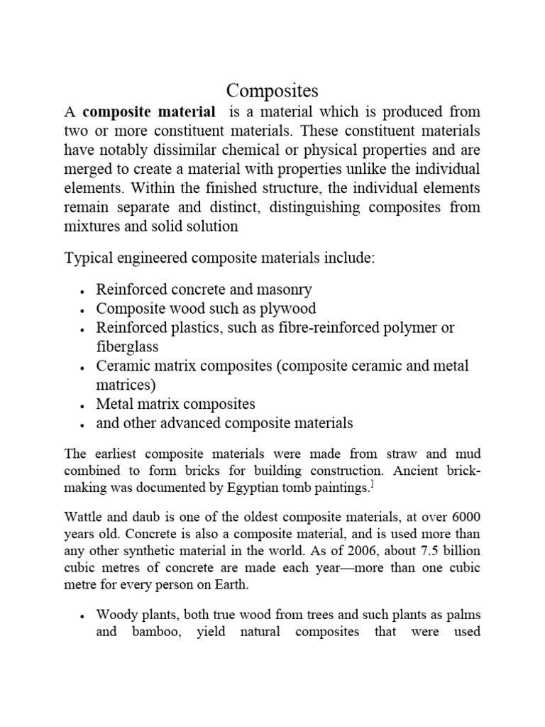Composites Pdf Composite Material Building Engineering