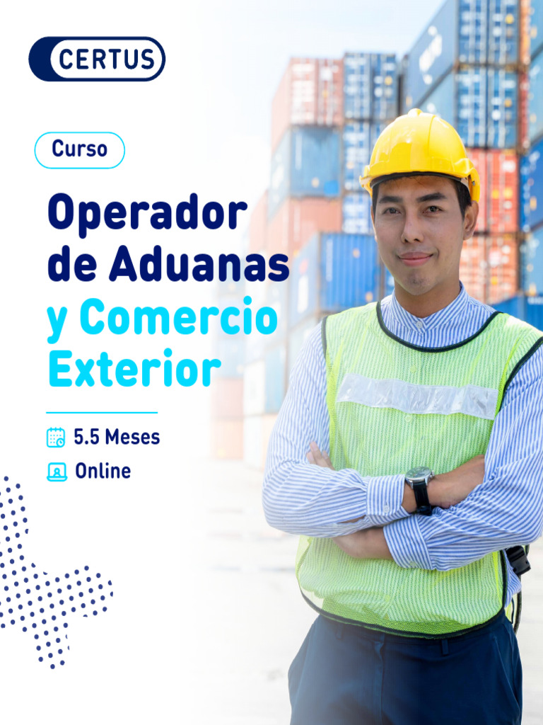 Brochure Operador De Aduana Y Comercio Exterior Pdf Aduana El