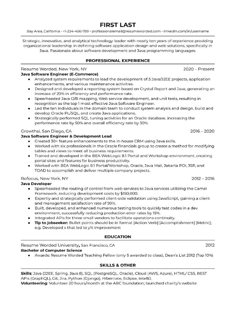 Java Software Engineer | PDF