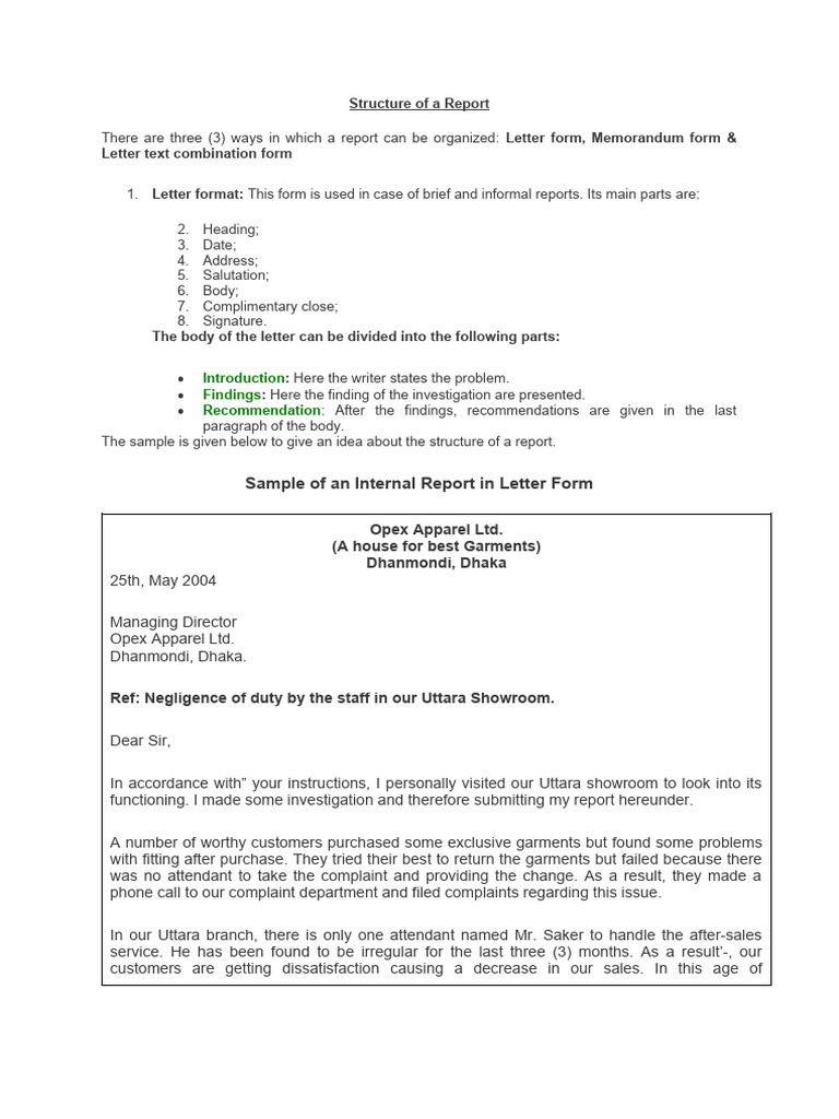 S6 te 6 sample formats of report pdf abstract summary 