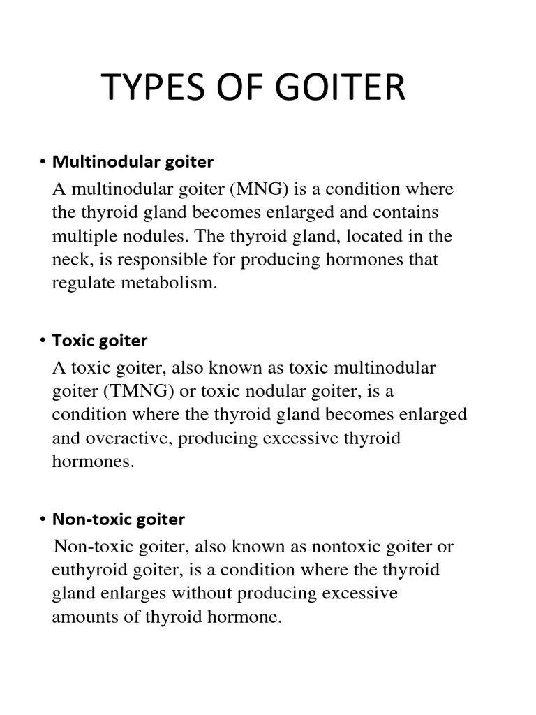 Types Of Goiters: What Is A Goiter – XYFQCY