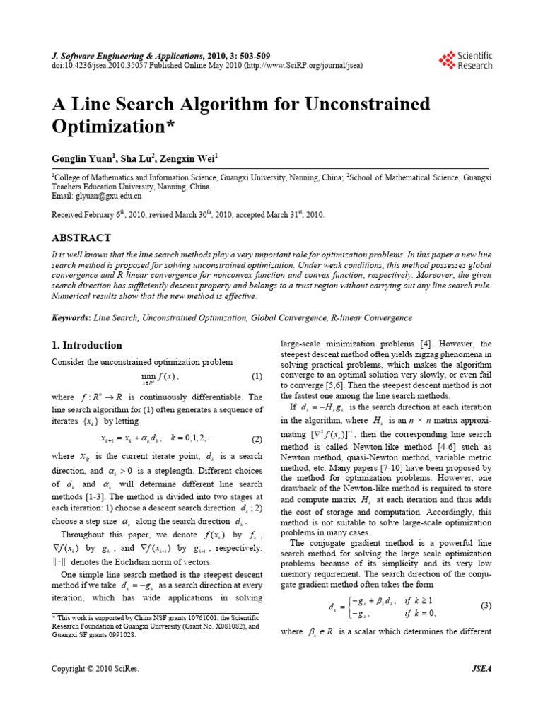 Jsea20100500012 19713998 | PDF | Mathematical Optimization | Computer ...