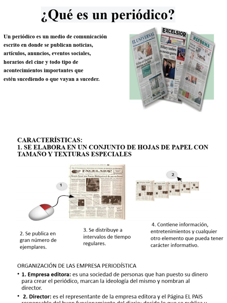 Características y Estructura de un Periódico | PDF
