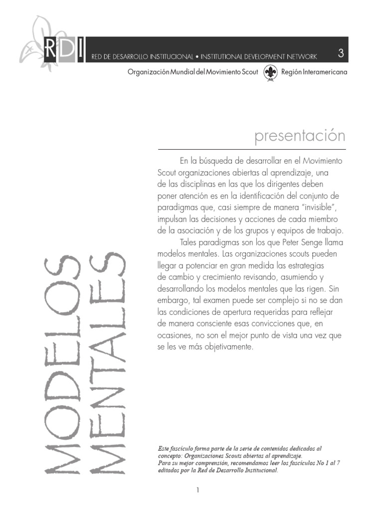 RDIfasciculo MODELOS MENTALES | PDF | Mente | Aprendizaje