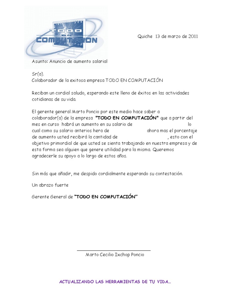 Carta De Aviso Para Subir El Arriendo Quotes About h