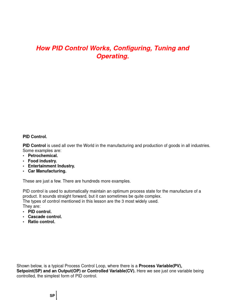 PID Control | PDF | Control Theory | Applied Mathematics