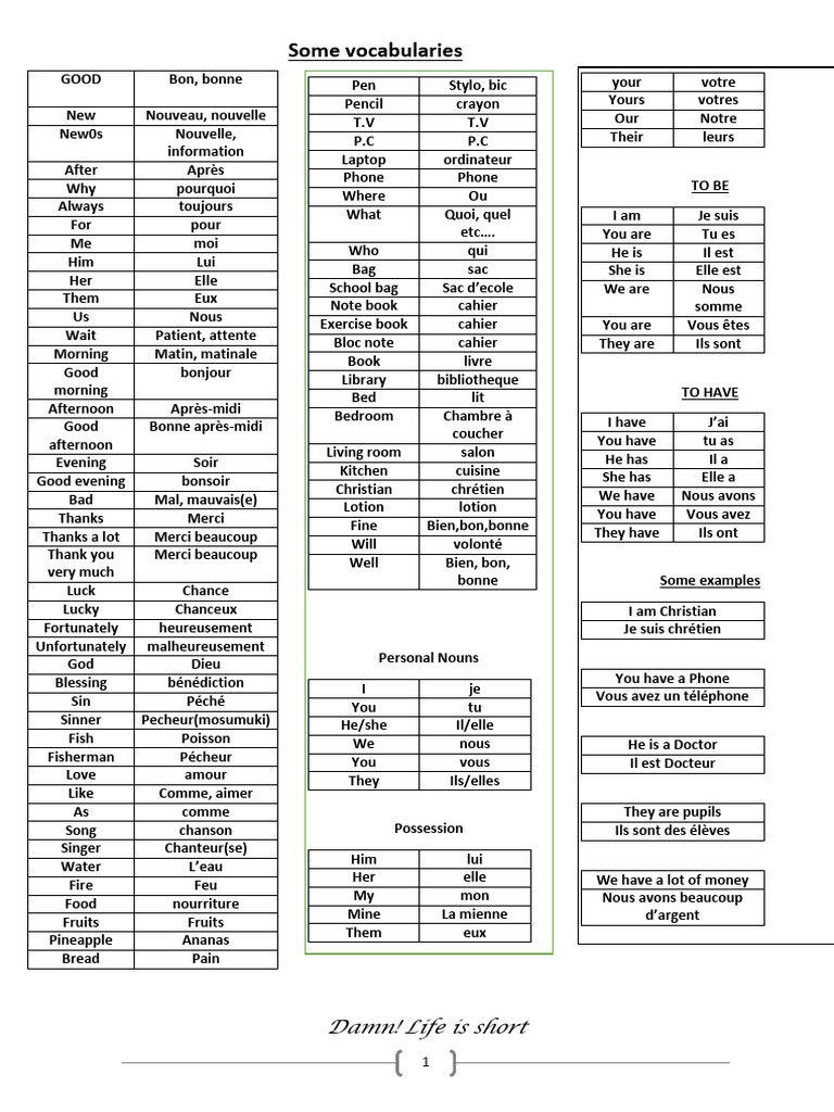 Essential English Vocabulary Guide | PDF | Color