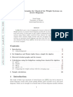 Louis Leung - Combinatorial Formulas For Classical Lie Weight Systems On Arrow Diagrams