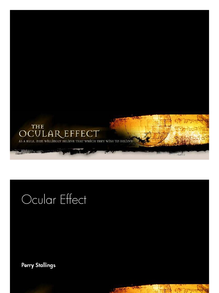 WK8 (10-22-08) Ocular Effect ARG Presentation | PDF | Leisure