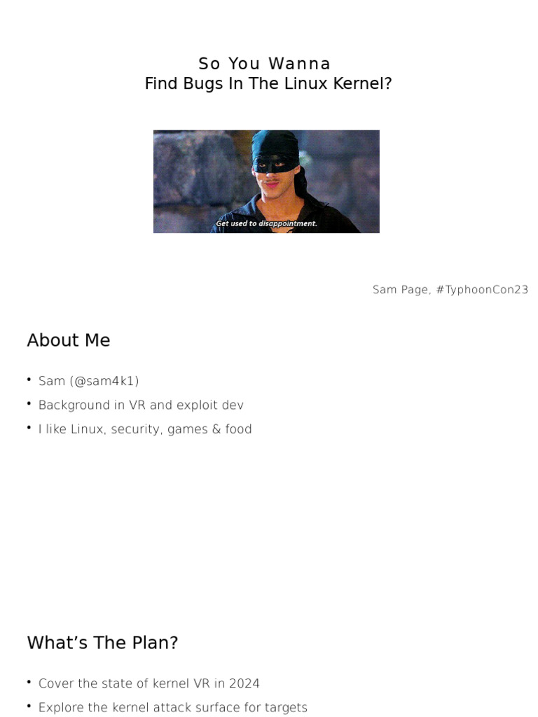 Linux Kernel Bug Hunting Guide 2024 | PDF | Kernel (Operating System ...