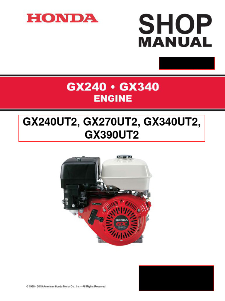 Honda GX270 HA2 Horizontal Engine With 6:1 Gear Reduction – New