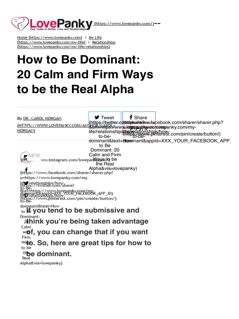 Dominance | PDF | Nonverbal Communication | Bullying