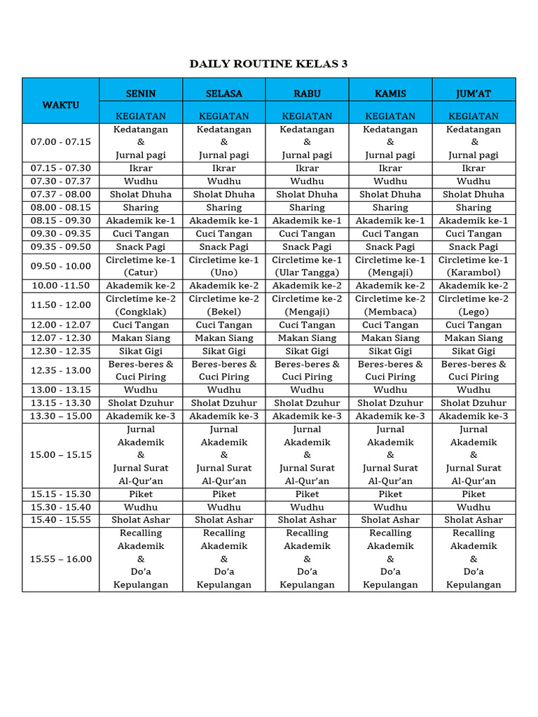 Daily Routine | PDF