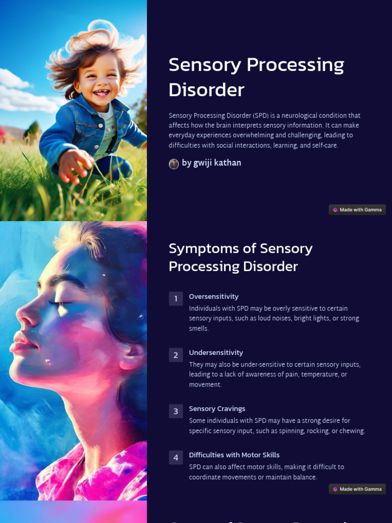 Sensory Processing Disorder Download Free Pdf Sensory Processing
