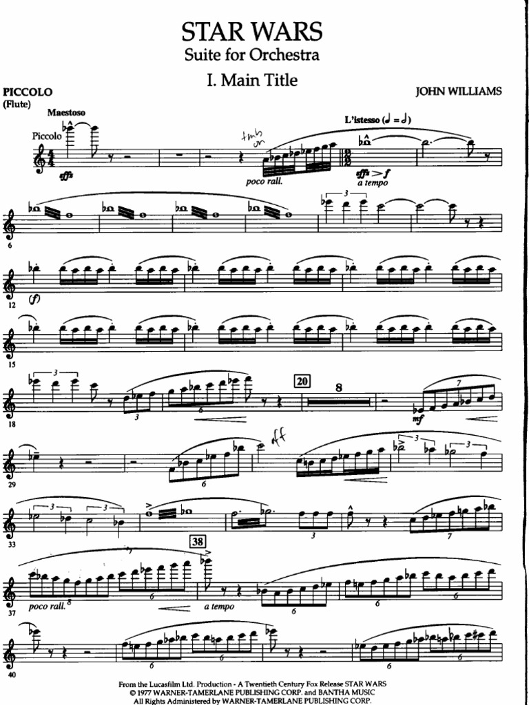 Star Wars Main Title Pdf