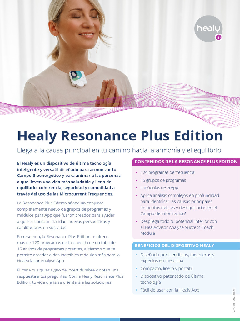 Healy Resonance Plus: Bienestar y Éxito | PDF | Desarrollo