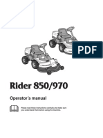 Rider 850/970: Operator S Manual