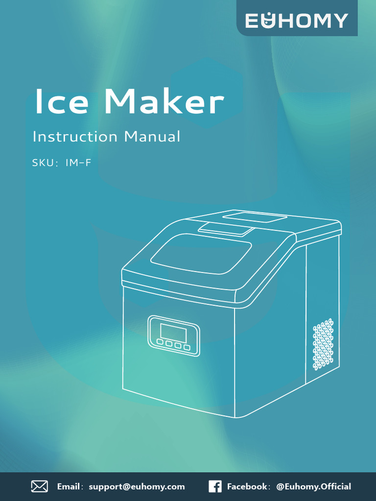 2.2lbs Stainless Cube Ice Maker IM-F | PDF | Ice | Water