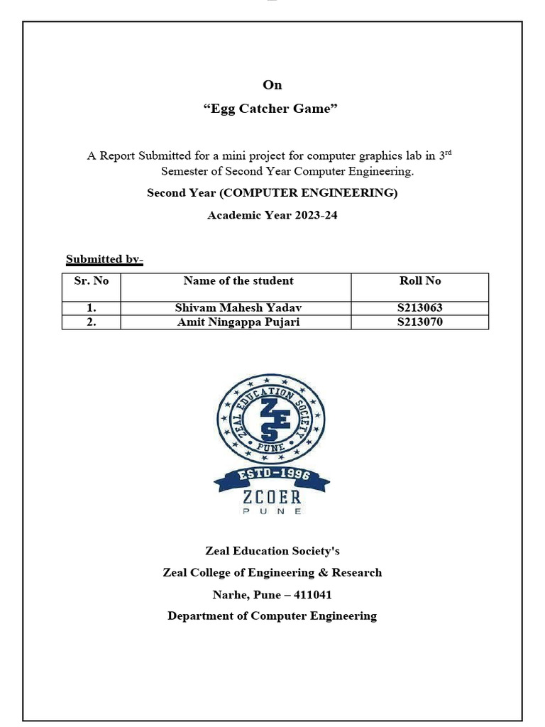 Egg catcher report | PDF | Python (Programming Language) | Learning