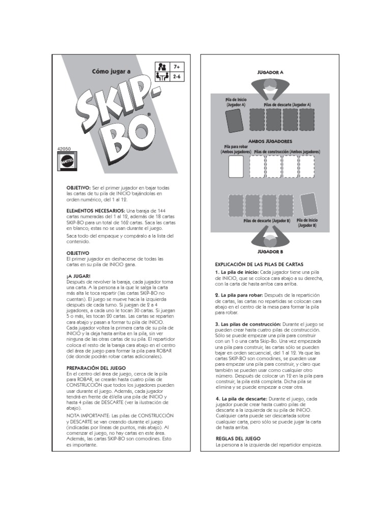 Skip Bo PDF Ocio Deportes