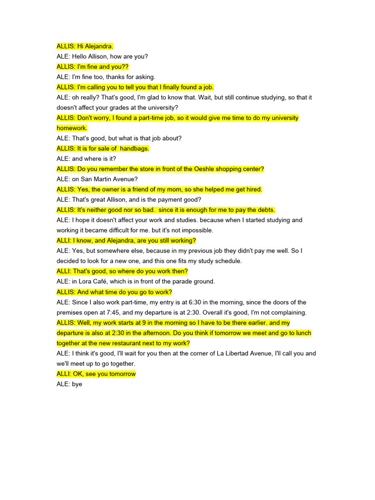 Semana11 Dialogo | PDF