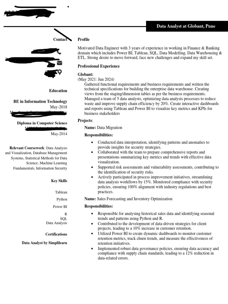 Data Analyst Pdf Data Analysis Financial Analyst