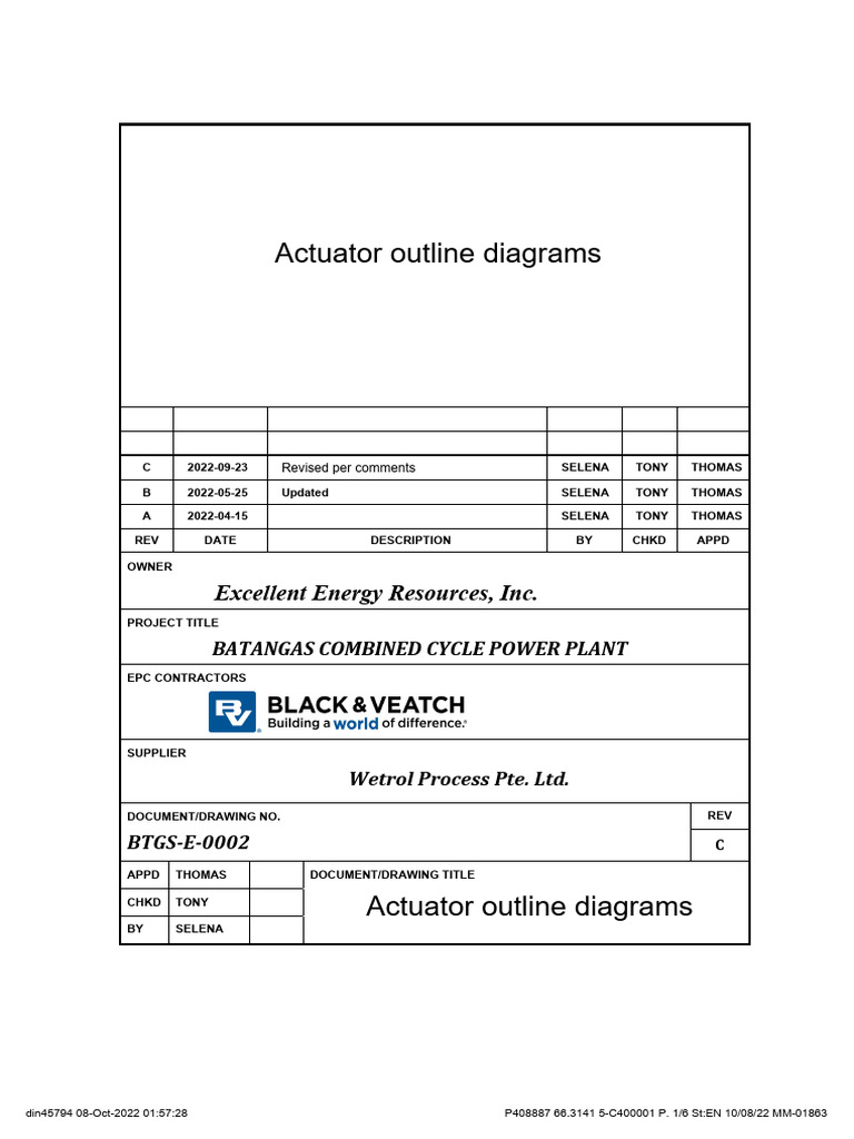 66.3141 Actuator Drawings | PDF | Mechanical Engineering | Manufactured ...