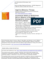 (203-213) Incremental Validity of Mindfulness in Relation To Emotional Dysregulation Among A Young Adult Community Sample