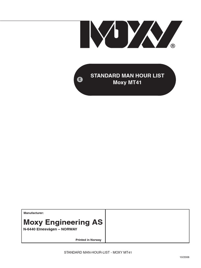 Standard Man-Hour Guide for Engine Maintenance | PDF | Axle | Brake