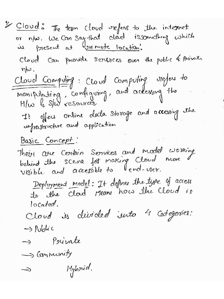 Unit 1 CC PDF | PDF