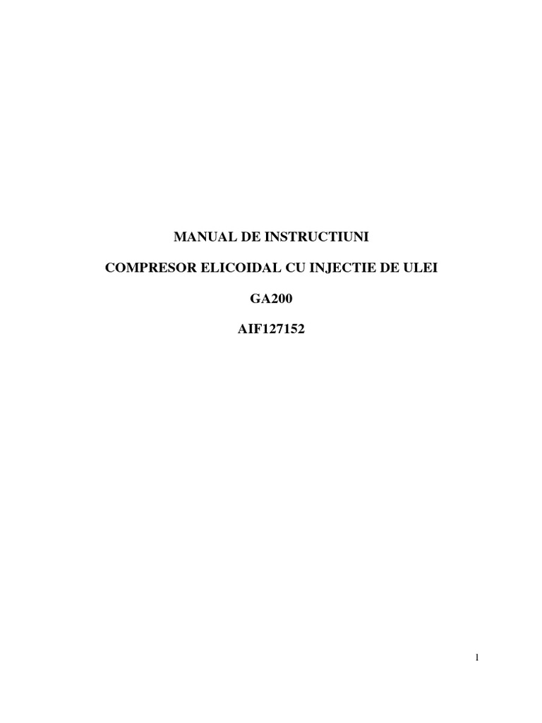 Instructiuni GA 200 | PDF