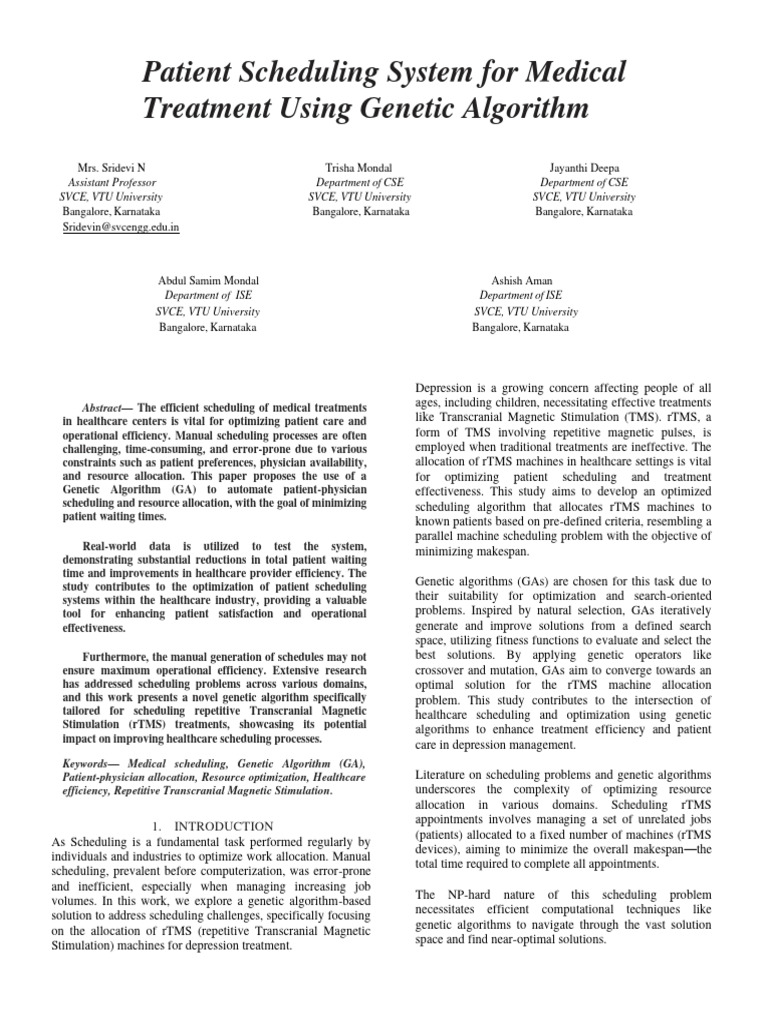 Paper of Fyp-1 | PDF | Genetic Algorithm | Mathematical Optimization