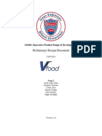 Preliminary Design Document: GE401-Innovative Product Design & Development I