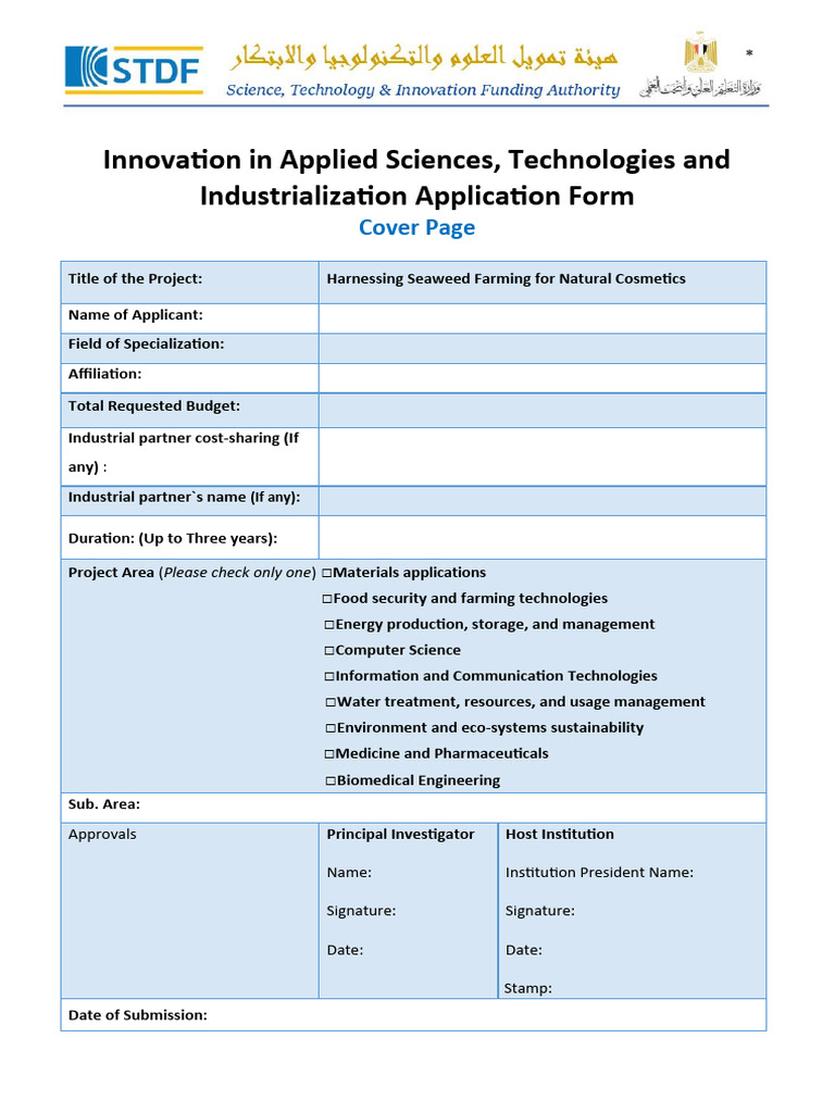 Seaweed Cosmetics Project Form | PDF | Antioxidant | Cosmetics