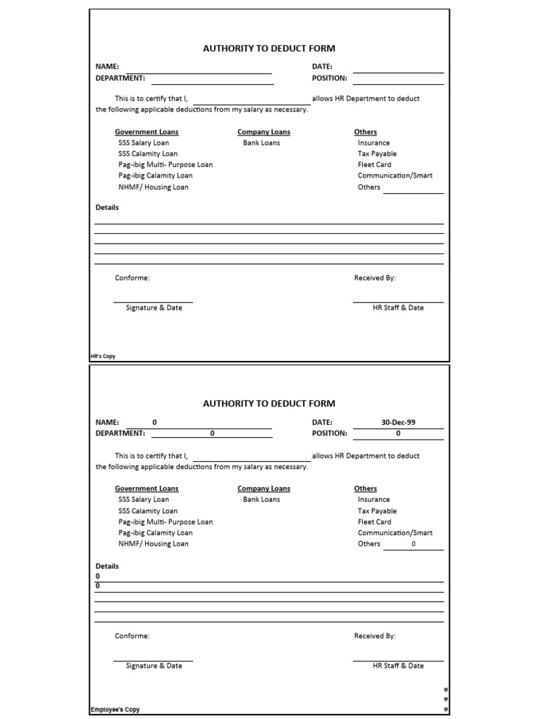 ATD Form | PDF | Payments | Personal Finance
