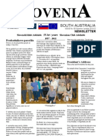 Slovenia SA Newsletter: Summer - Poletje 2011-12 No.60