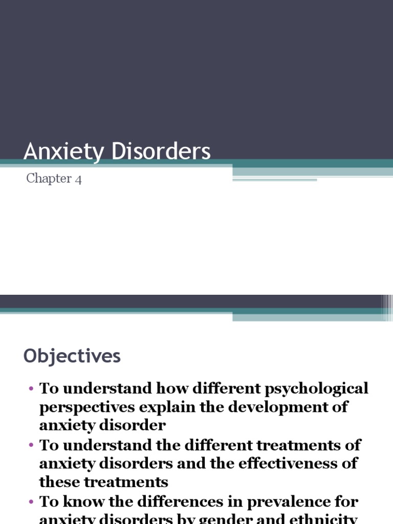 Understanding Anxiety Disorders | PDF | Phobia | Anxiety Disorder