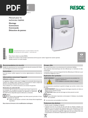 Régulation solaire RESOL - Modèle Deltasol CS Plus