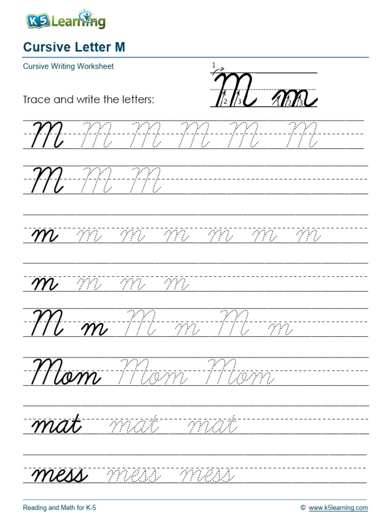 handwriting-letters-mm-printable | PDF