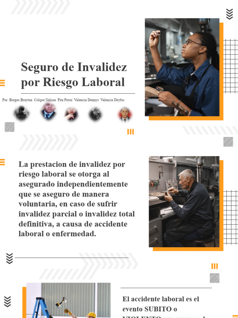 Seguro De Invalidez Por Riesgo Laboral Pdf Pensión Las