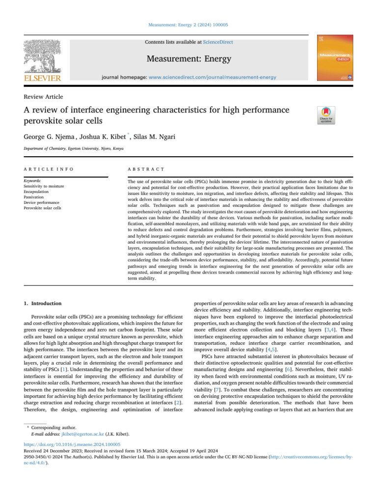 Enhancing Perovskite Solar Cell Stability | PDF | Solar Cell | Doping ...