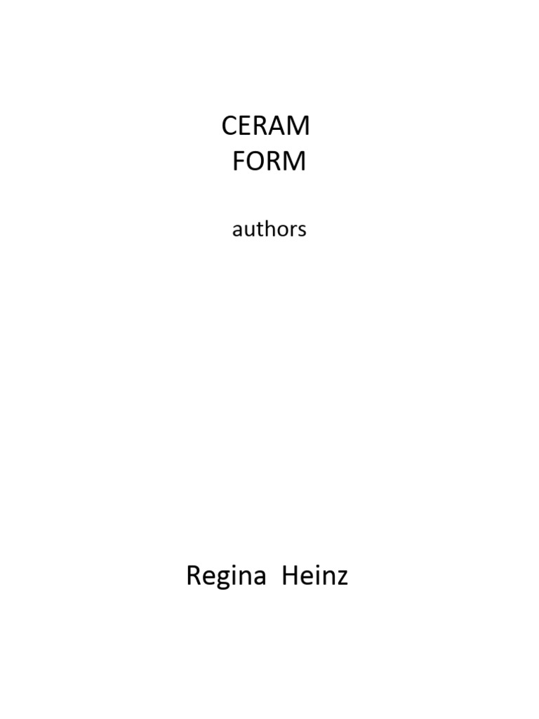 Ceramic Form | PDF