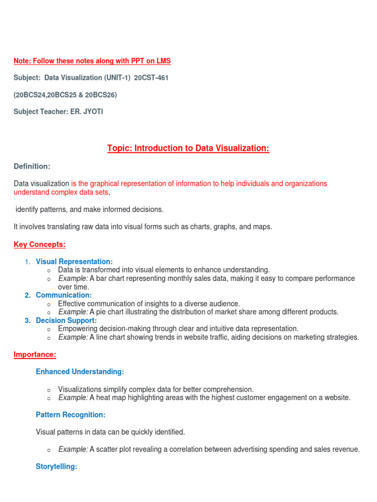 Unit 1 data visualization notes pdf histogram data