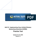 Practice Test: Cisco 640-721