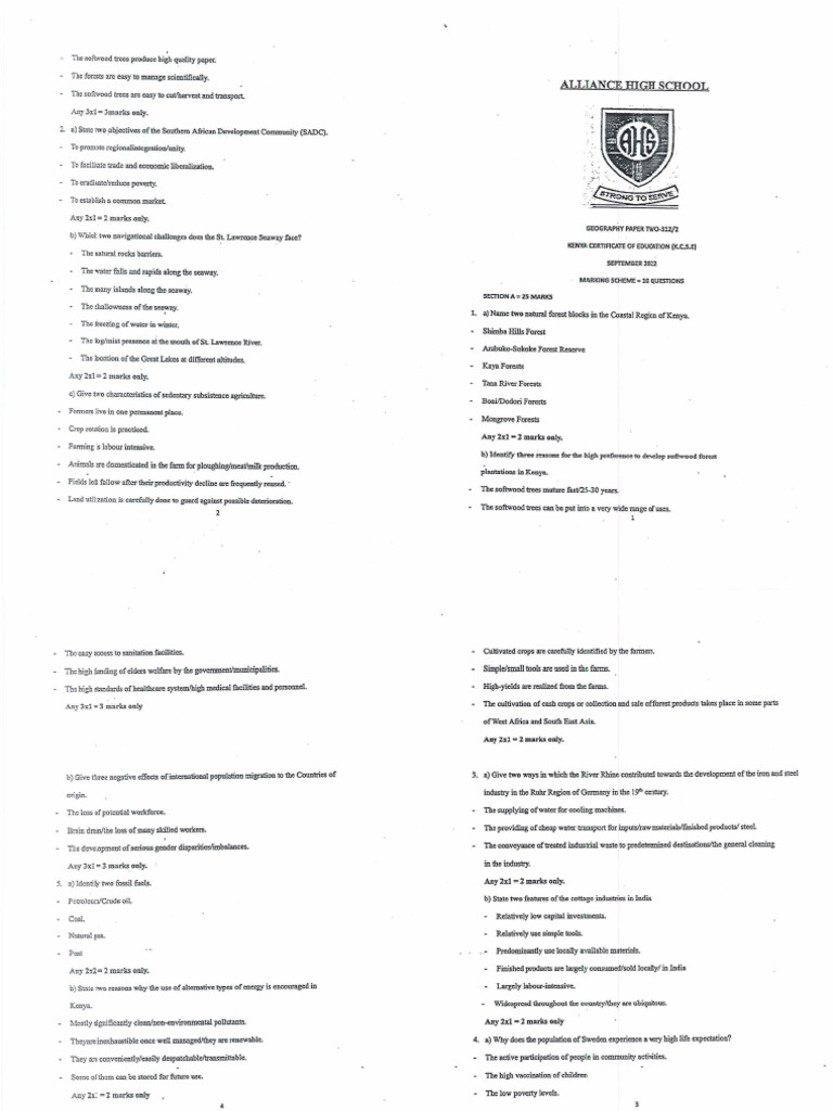 Geography Paper 2 Ms 1 Pdf
