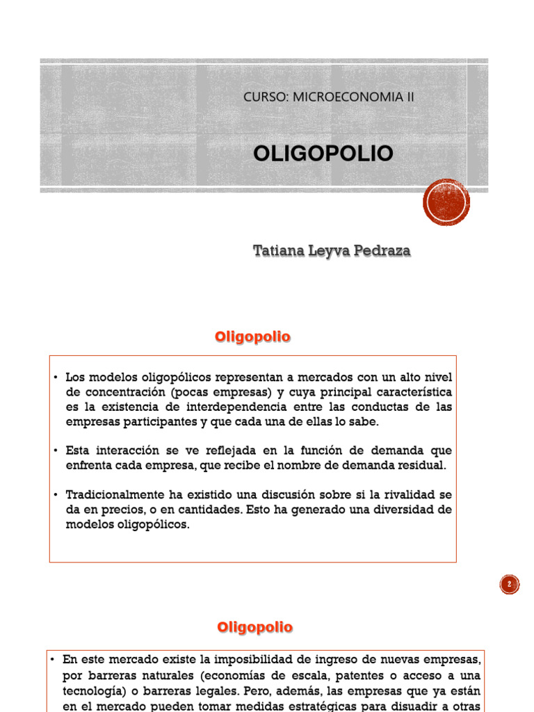 Oligopolio 1 | PDF | Oligopolio | Monopolio