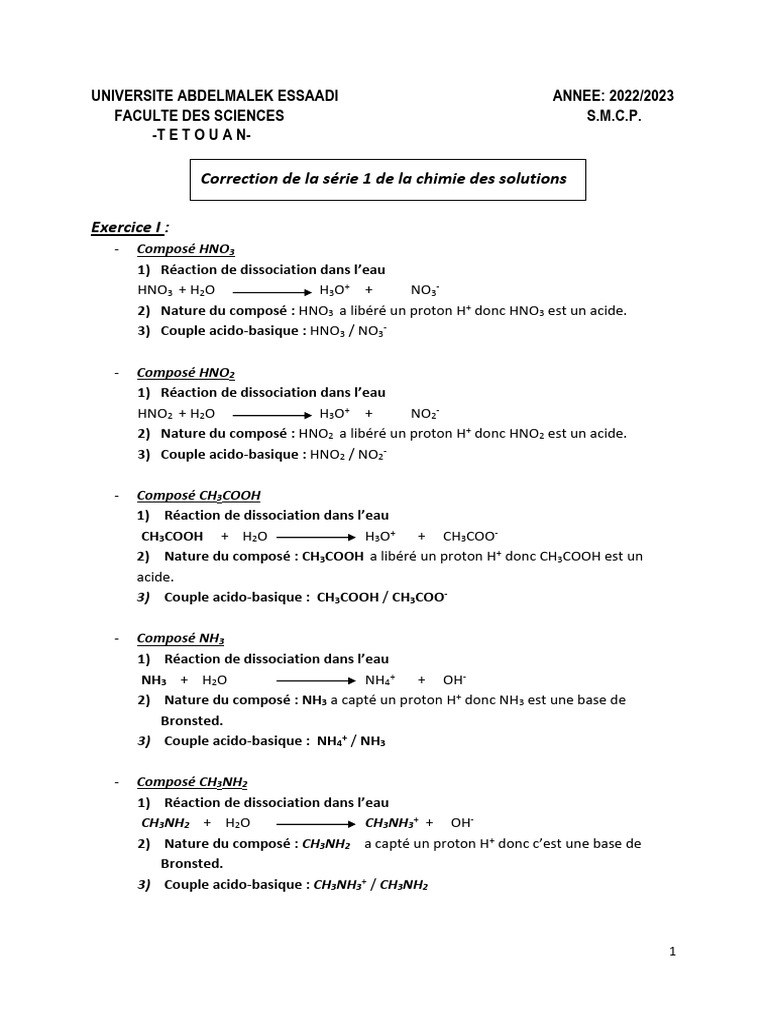 Acides et bases en chimie des solutions | PDF | Ph | Acide